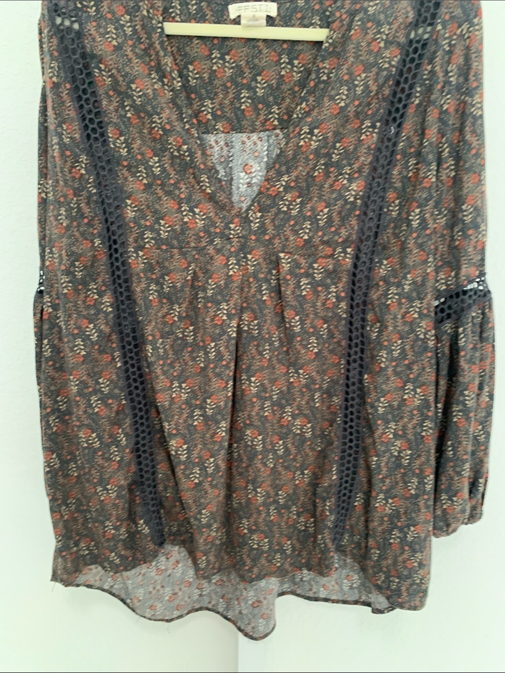 Torrid Festi Dark Floral Bohemian Tunic Top - Picture 4 of 8
